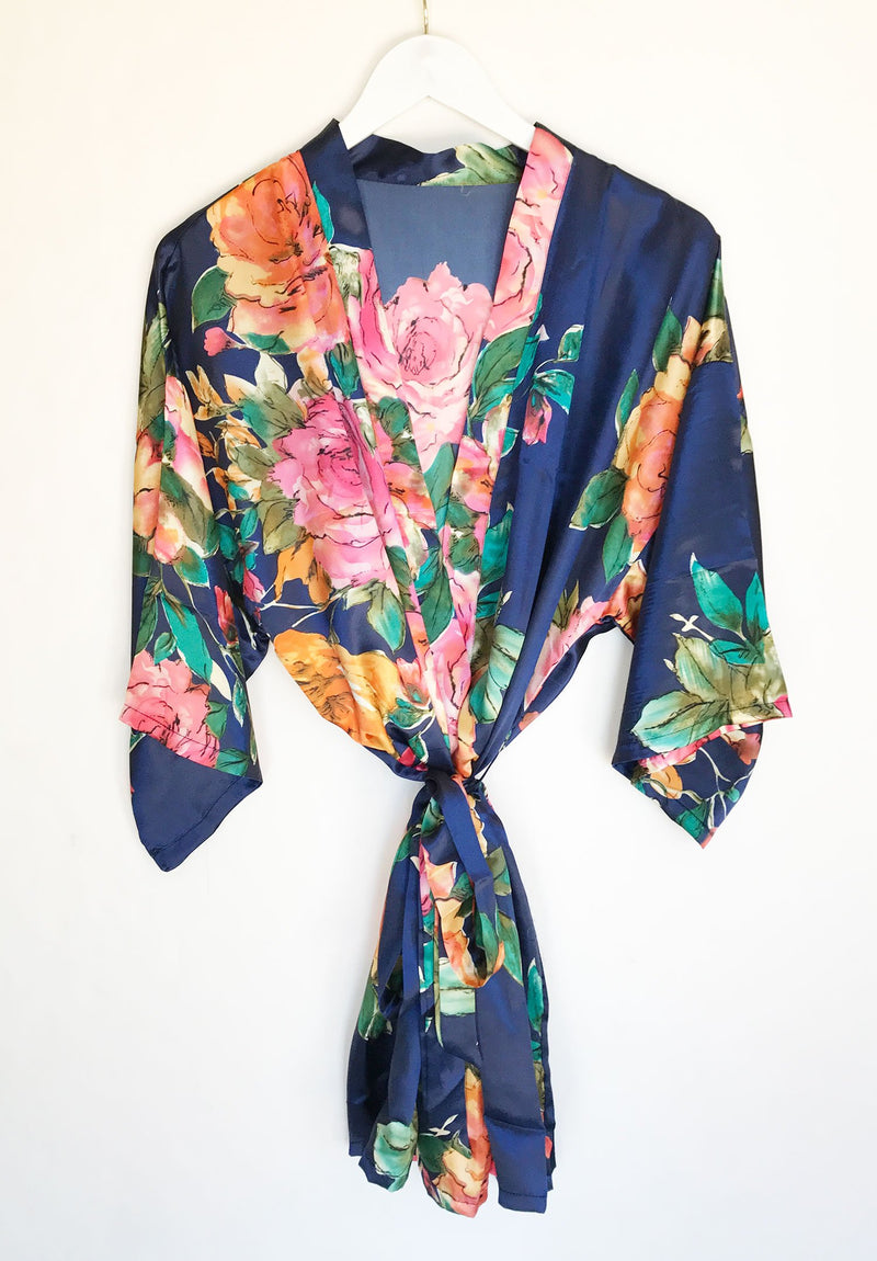 Watercolor Floral Robes - The Persnickety Bride