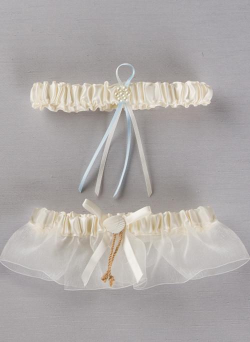 Seashore Garter Set - The Persnickety Bride