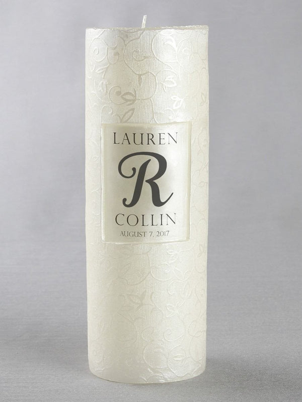 Personalized Scroll Candle - The Persnickety Bride